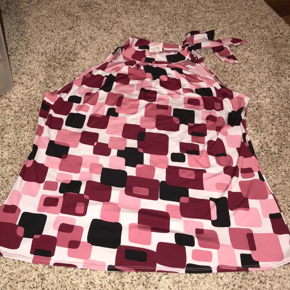 Sleeveless tie neck Maurices shirt XL